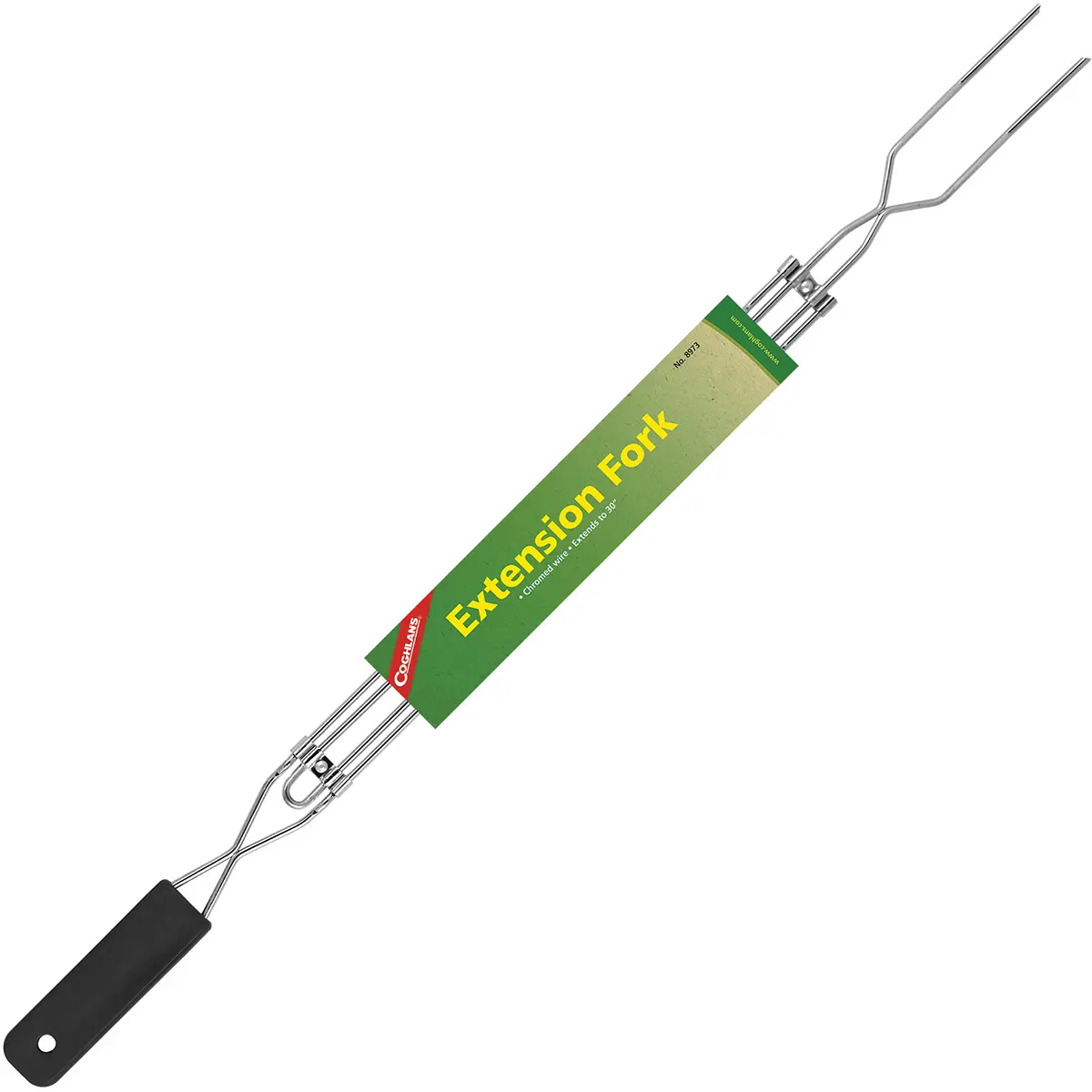 Coghlan's Telescoping Extension Fork - 30" Extended Handle, Chrome, Customized for Camping Cooking, Outdoors, Biking, Beach Use, Barbecue Utensils