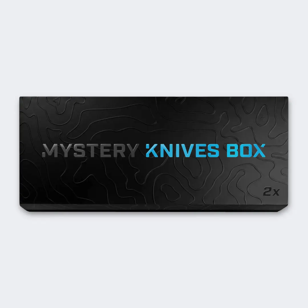 MYSTERY KNIVES BOX - 2X PACK (HIGH-CARBON STEEL, G10, DAMASCUS, MICARTA, ALUMINUM)