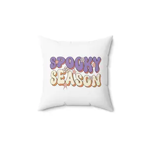 Halloween Pillow, Spooky Season Cushion, Halloween Decor, Gift for Halloween Enthusiasts, Vibrant Pillow