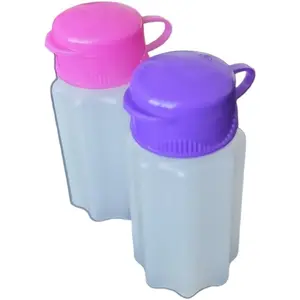 Spill-Proof Flip-Lid Mini Salt & Pepper Shakers | Compact Durable Plastic Travel  Dispenser Set for Lunch Bags, Camping & Outdoor Cooking |  and Purple (1 Pair)