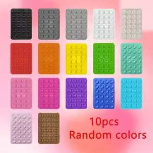 10 sets of colorful suction cup phone handles and stands - 10 sticky phone stands, equipped with 24 suction cups, suitable for hands-free selfies, videos and mirrors - durable and easy-to-use phone accessory suction cup stand, Suction Cup Holder