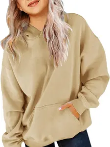 Lightweight Women's Pullover | Hoodless Sweatshirt for All-Season Wear | Comfy Crewneck with Kangaroo Pocket | A Versatile Essential for Your Wardrobe