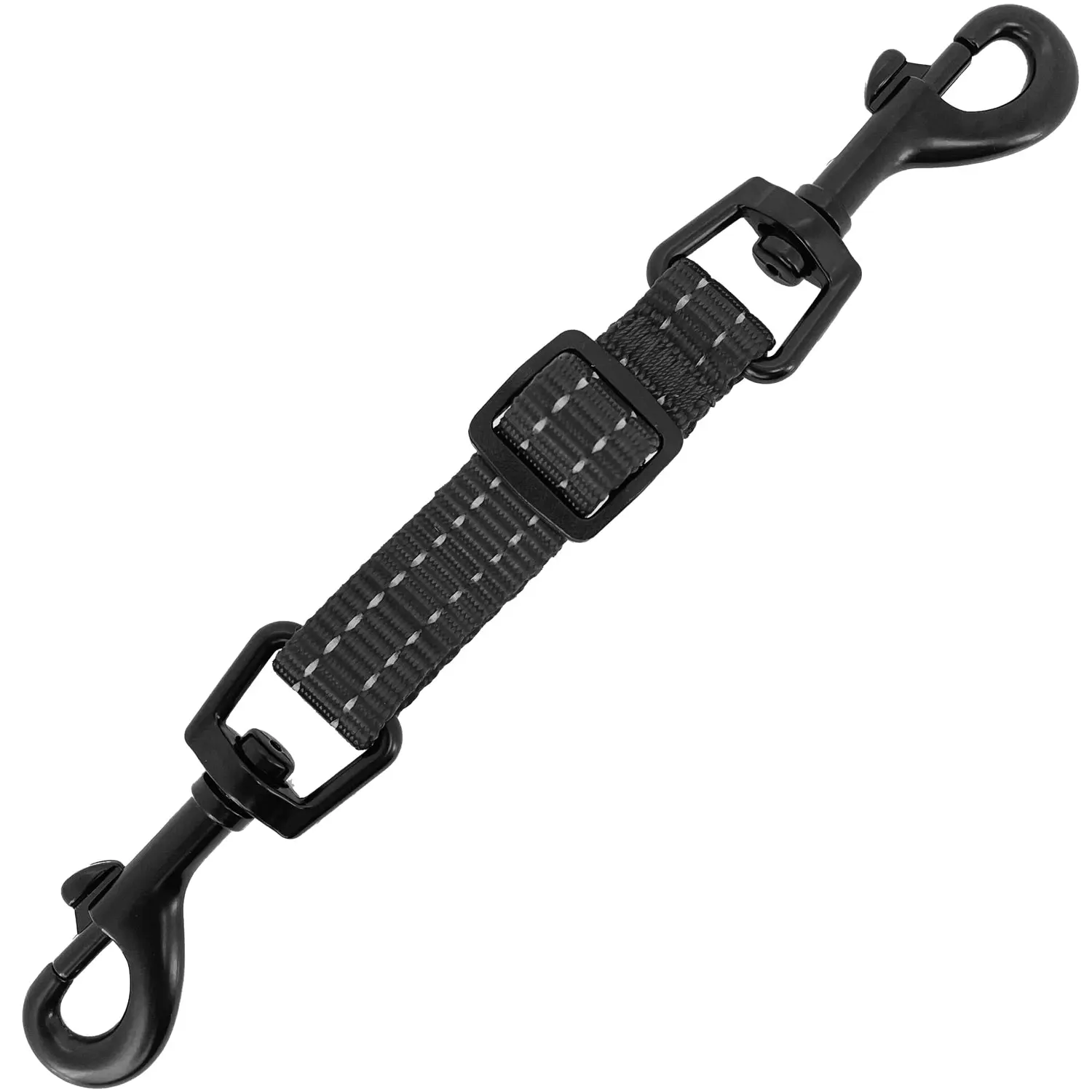 Voyager Dual-Clasp Safety Security Clip for Dog Collar and Harness - Ultimate Backup Connector Prevents Escapes | Heavy-Duty Metal Clip for Pets by Best Pet Supplies
