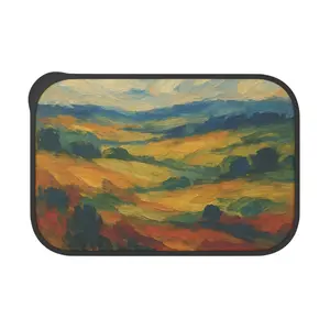 Vibrant Art Bento Box | Eco-Friendly Lunch Container | Colorful Meal Prep | Artistic Lunchbox | Gift for Food Lovers |  Outdoor Picnic Essential | Lid Stylish