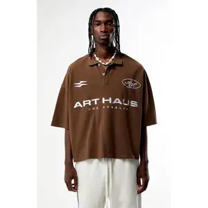 Pacsun Men's Art Haus Boxy Polo Shirt Pacsun Men's Art Haus Boxy Polo Shirt