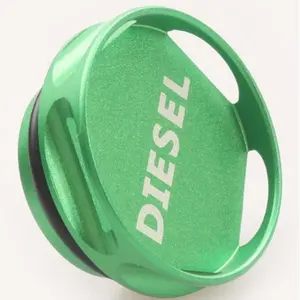 Diesel Fuel Cap for Ram and GM 3.0L Duramax Updated Larger Magnetic Aluminum Tank Gas Cap fit 2013-2024 Ram 1500 2500 3500 2019-2024 GM Pick-up Truck Accessories Replacement Eco Tanks Magnetic