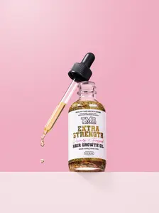 Extra Strength Rosemary+Fenugreek Herbal Hair Growth Oil 2oz  for All Hair Types Natural Ingredients Haircare