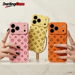 Darlingcase iPhone Case, Vintage Print Dopamine Ins Style Solid Color Case with Soft Skin-Friendly Touch and Full Lens Protection Case for iPhone17 Pro Max, iPhone 16 Pro Max, 15/14/13/12/11 – Slim Protec