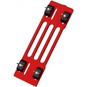 SnapFixMate Aluminum Alloy Circular Saw Guide Rail Base Plate – Universal Track Saw Adapter for Precision Woodworking, Adjustable Anti-Deflection Cutting Guide for Makita, Dewalt, Bosch (0-60 Degree Bevel)