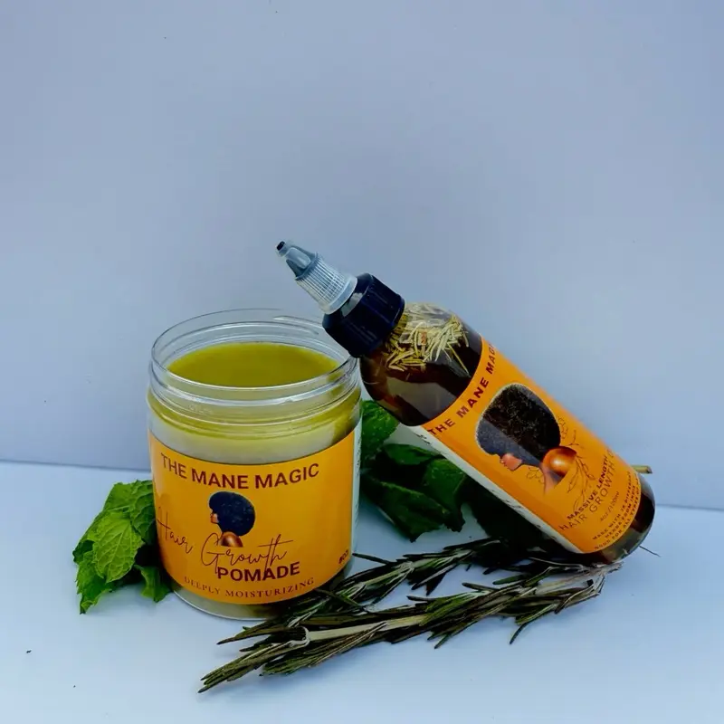 The Mane Magic Hair Growth Pomade & Hair Growth Oil Set The Mane Magic Hair Growth Pomade & Hair Growth Oil Set