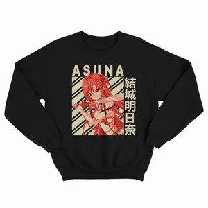 Asuna Yuuki Anime Sword Art Online Classic t Shirt, Sweatshirt Size S_3XL