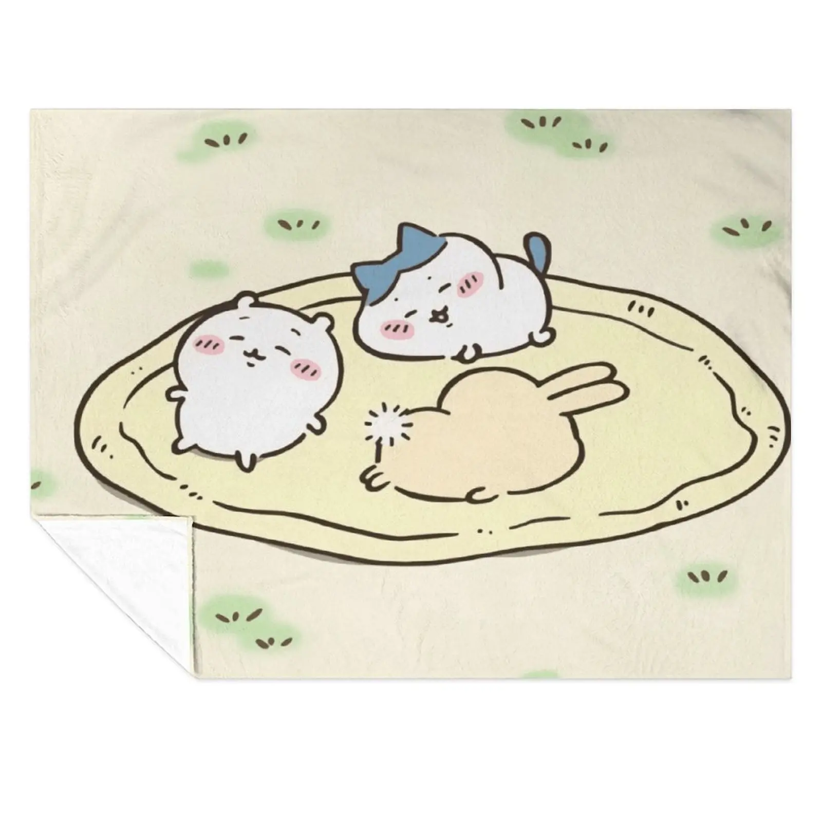 Chiikawa Soft Plush Blanket,Flannel Blanket Throw Blanket for Living Room Bedroom Bed Sofa Picnic kidsD910-297