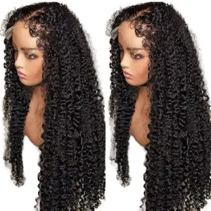 Perruque 13*4 kinky curly 4cedges