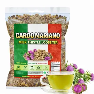 5oz Cardo Mariano Herb Tea | Vegan | 100% Pure & Natural Cardo Marin - Milk Thistle Loose Tea 5oz  wild crafted