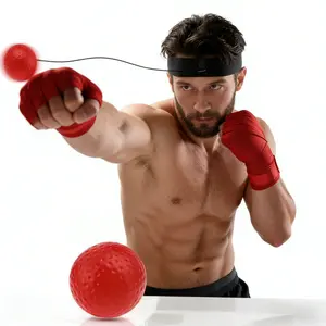 Boxing Reflex Ball Set with Adjustable Headband, for boxing practice; interactive boxing ball to improve reaction time; boxing gear—a great gift for men