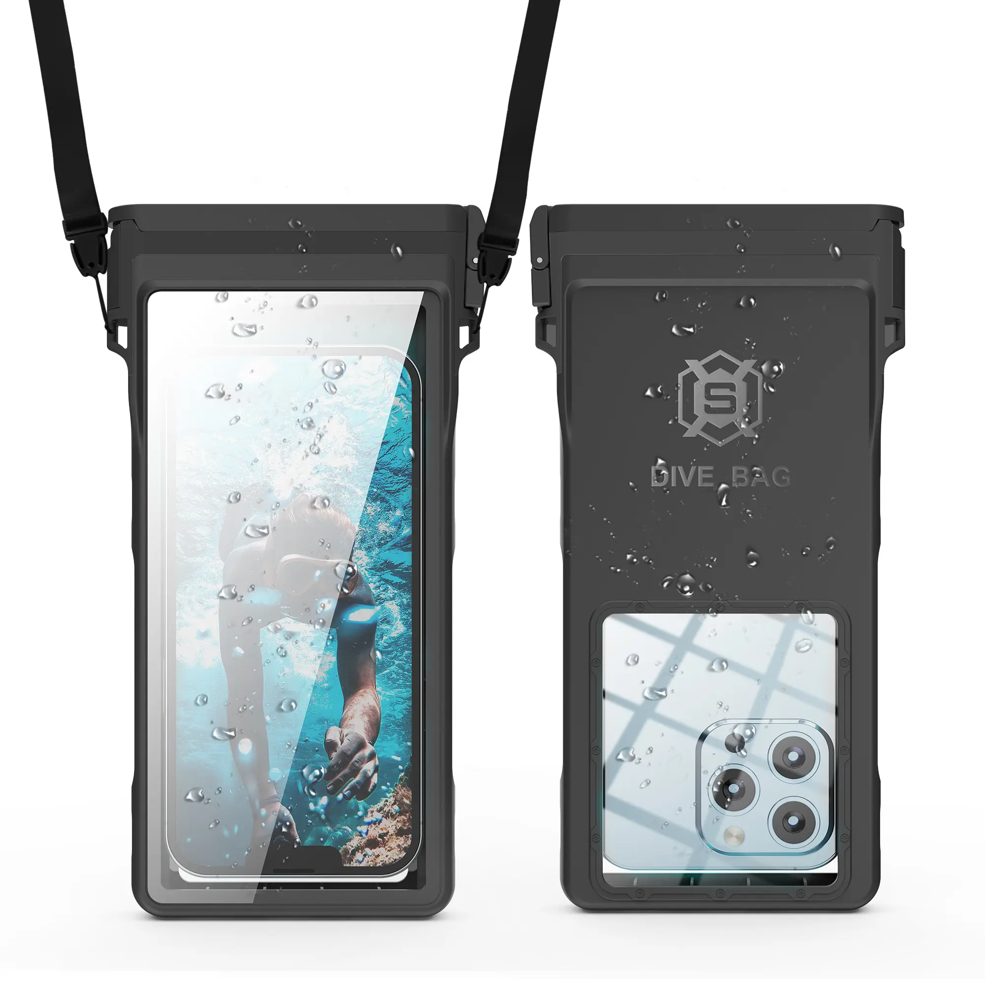 Trendyhub Waterproof Phone Pouch, Upgraded version IP68 Waterproof Phone Case for iPhone 17/16/15/14 Pro Max, Cell PhoneDry Bag for Beach & Cruise Essentials, Touch Screen, Lanyard Included