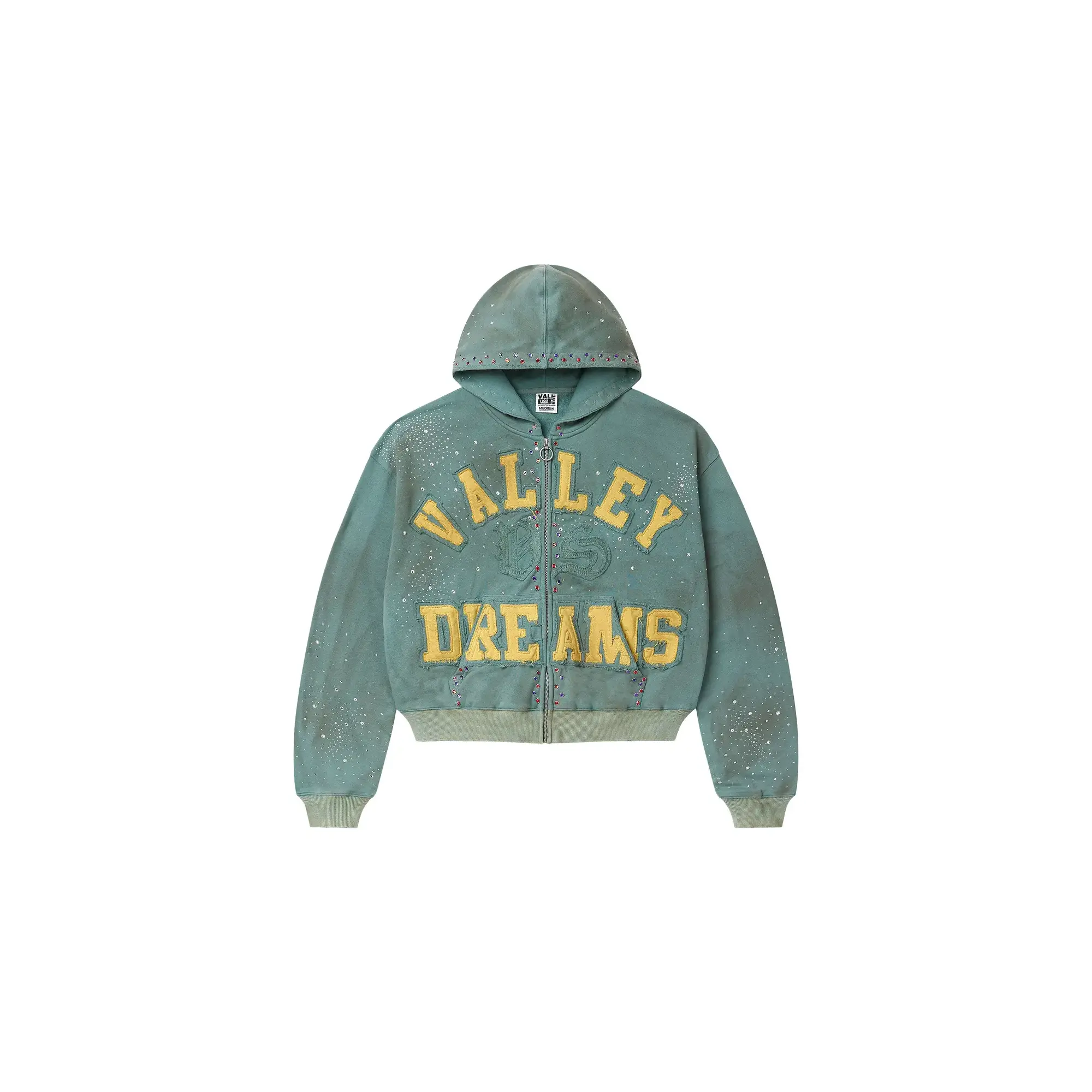 Vale Forever Bank Zip Up Hoodie "Green" 10066183