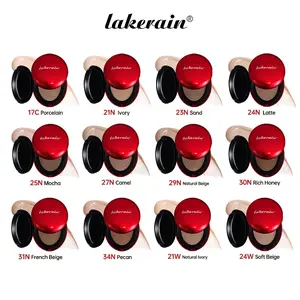 Super Adhering Cushion Foundation Makeup Cream, Long-Lasting Lightweight Formula, Semi-Matte Finish with Rich Coverage, Available in 12 Shades, Hydrating