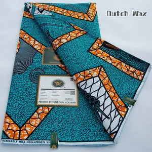 Dutch Wax Ankara Wax Dutch Cotton Fabric 6 Yards Printed by Visco in Holland for Fashion & DIY Projects
