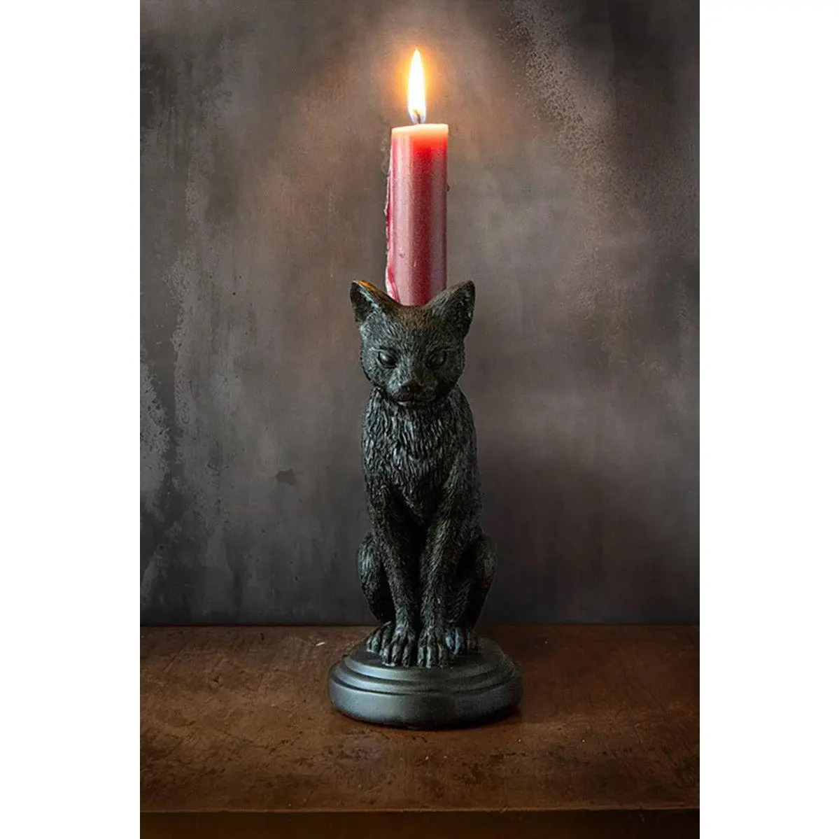 Faust's Familiear Cat Candle Holder
