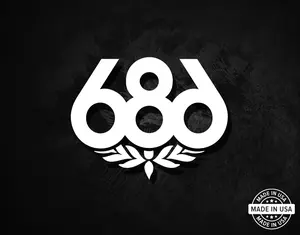 686 Snowboard Apparel Decal, Vinyl Die Cut Sticker
