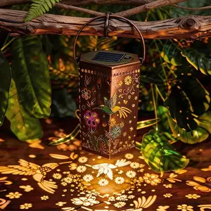 garden decor solar outdoor lights Solar Hanging Garden Lights, IP67 Waterproof Outdoor Decorative Lights for Patio Lawn Yard Decor Lamp Night tiktokshopspringglowup LED