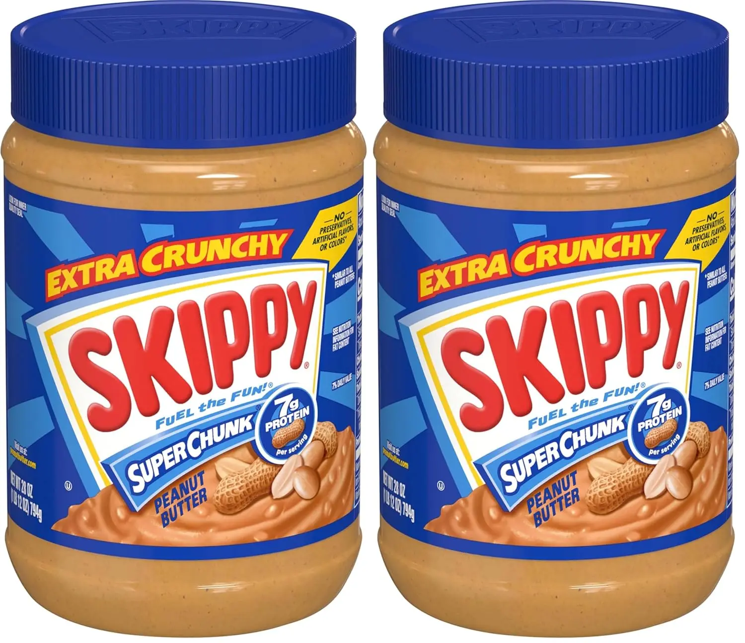 SKIPPY SUPER CHUNK Peanut Butter, 28 oz