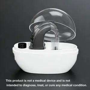Adult Hearing Loss Invisible Amplifier, Magnetic Charging Box, 24+96 Hours Run Time, Noise Reduction, Natural Sound, Ergonomic Design, USB Charge