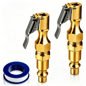 2pack Air Chuck , Heavy Duty Closed Flow Tire Chuck with 1/4" FNPT for Tire Inflator Gauge Compressor Accessories Car Tire Inflator Auto Repair Tools