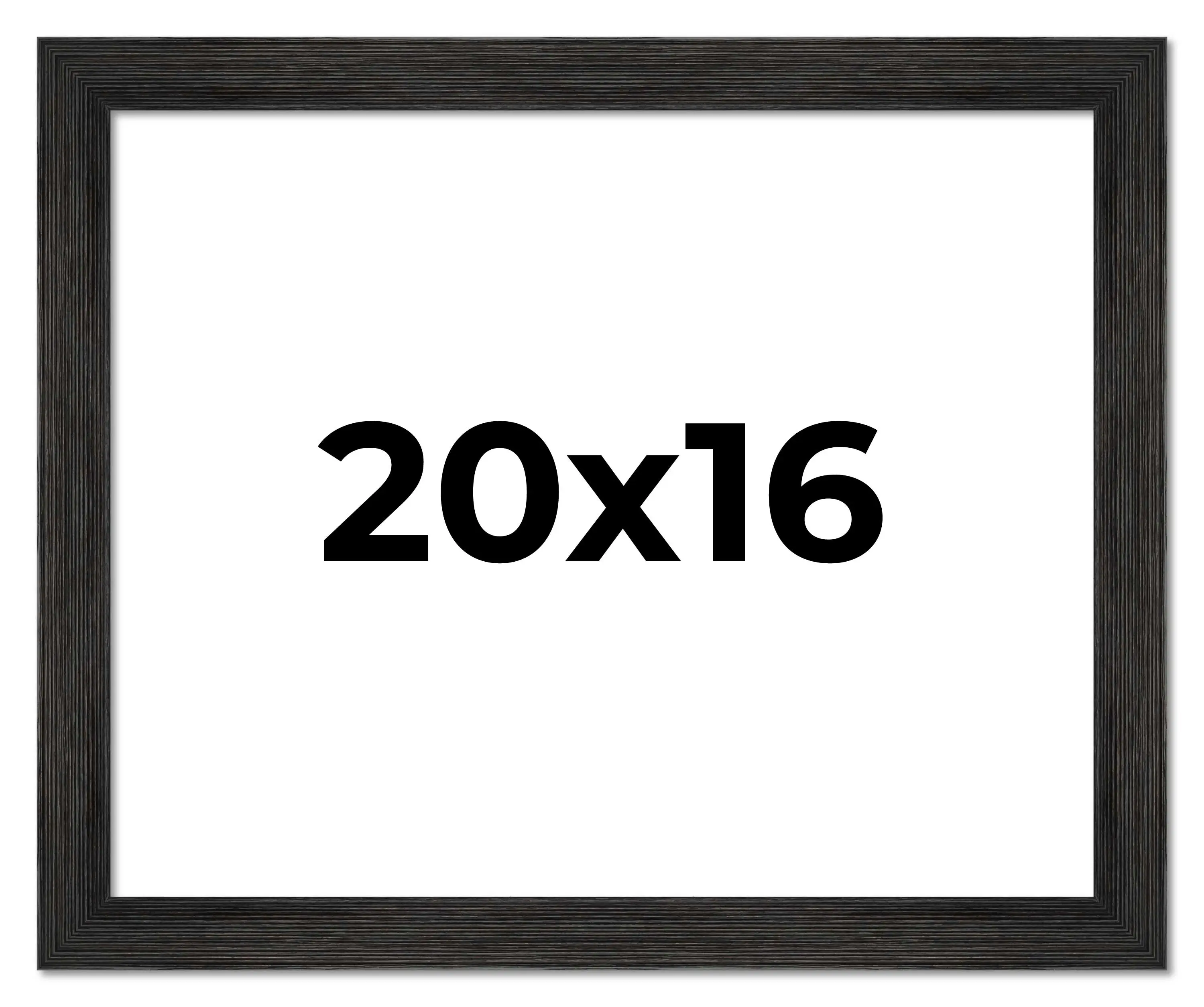 12x36 Wide Barnwood Picture Frame with UV-Resistant Acrylic & Acid Free Backing, Available in 6 Paint Finishes - Grey, Brown, White, and Black