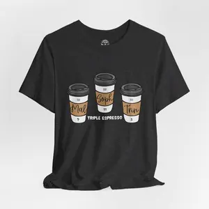 Women's Short-Sleeve Spandex Fit T-Shirt - USA Soccer Team Triple Espresso Top - Featuring Mallory, Trinity, Sophia USWNT Design