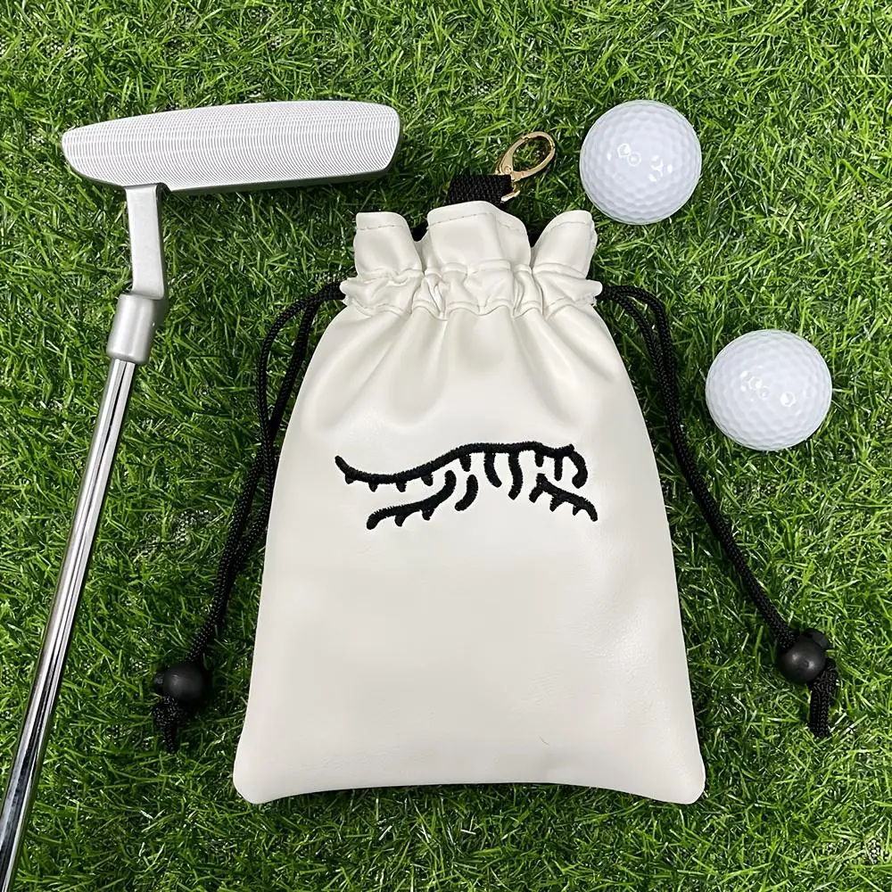 Portable Golf Ball & Tee Pouch with Drawstring, Golf Ball Bag, Golf Equipment, Golf Accessory, Golf Supply, Golf Gear for Men & Women Golfers, Perfect Gift for Dad, Boyfriend, Husband on Birthday