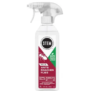STEM Kills Ants, Roaches And Flies: Plant-Based Active Ingredient Bug Spray, Botanical Insecticide For Indoor And Outdoor Use; 12 fl oz (Pack Of 1)