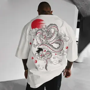 Dragon Ball DBZ Unisex Summer outfits men streetwear 80s 90s graphic tees cotton Anime tank tops men gifts