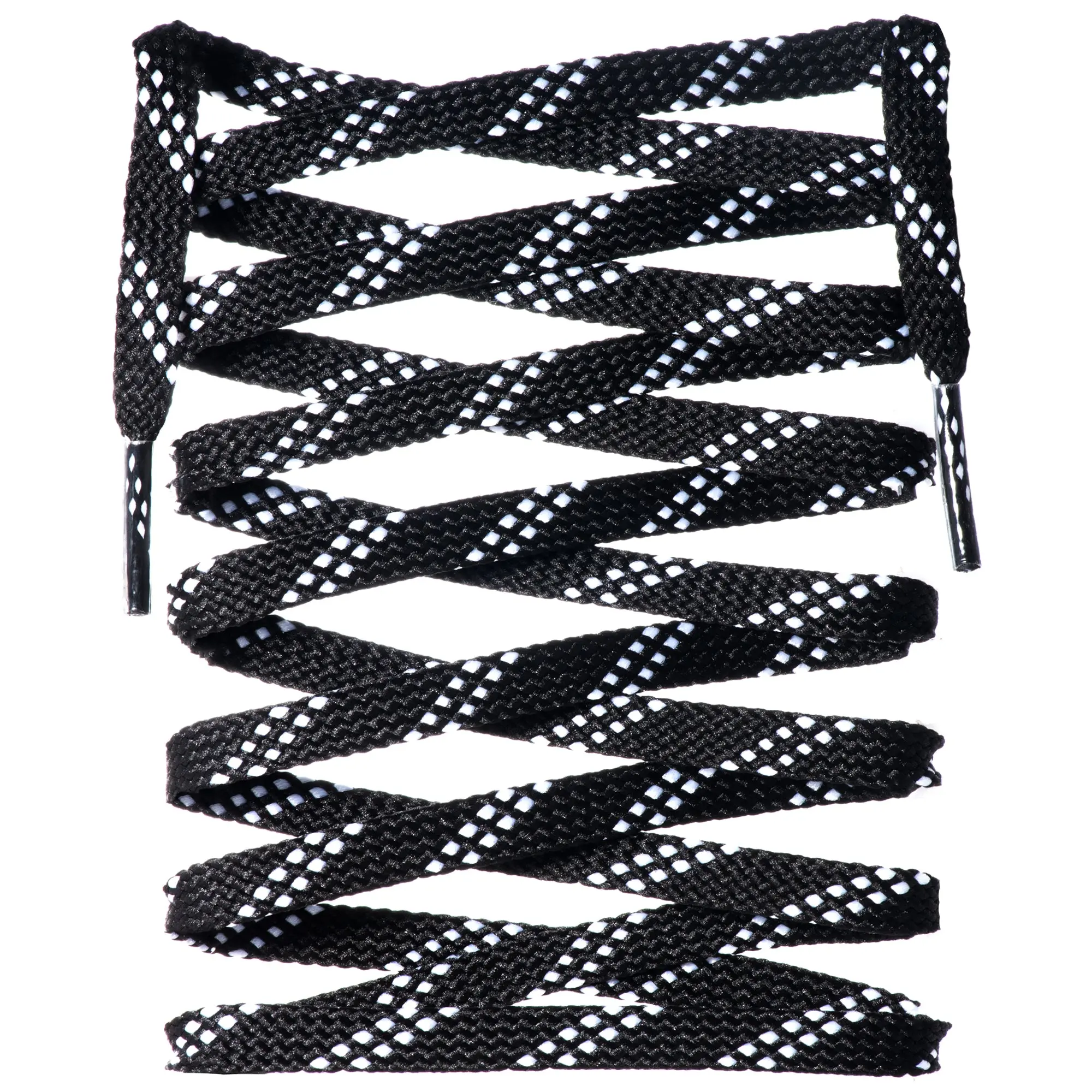 Flat Two-Tone Polyester Shoelaces
