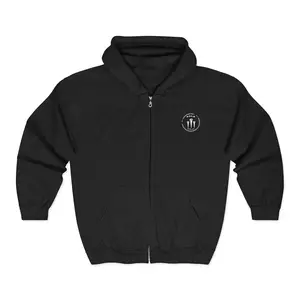 Faith 'Stand Firm' Zip Hoodie — Christian Cross Gospel Sweatshirt