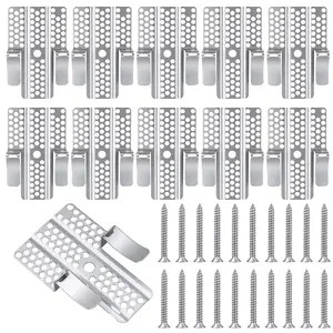 GJANSH Easy-to-Install 1/2-Inch Drywall Clips,Drywall Repair Tools, Professional Wall Hole Repair Kit and Drywall, Sturdy Metal-Backed Clips with Screws for Home Renovation,fathersdaygift