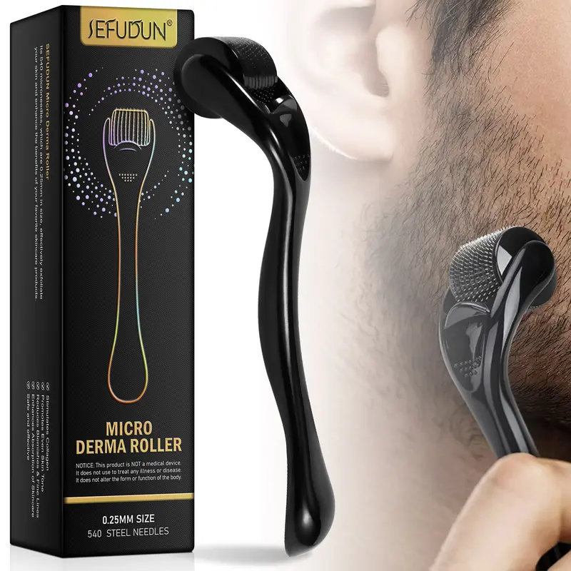 [NEW] Sohochic Microneedle Roller & 60ml Unscented Minoxidil Spray Kit - Haircare Scalp-Care Rolling Set with Thickening Regrowth Formula, Rosemary Biotin Root Enhancer for Adults, Daily Care Essentials