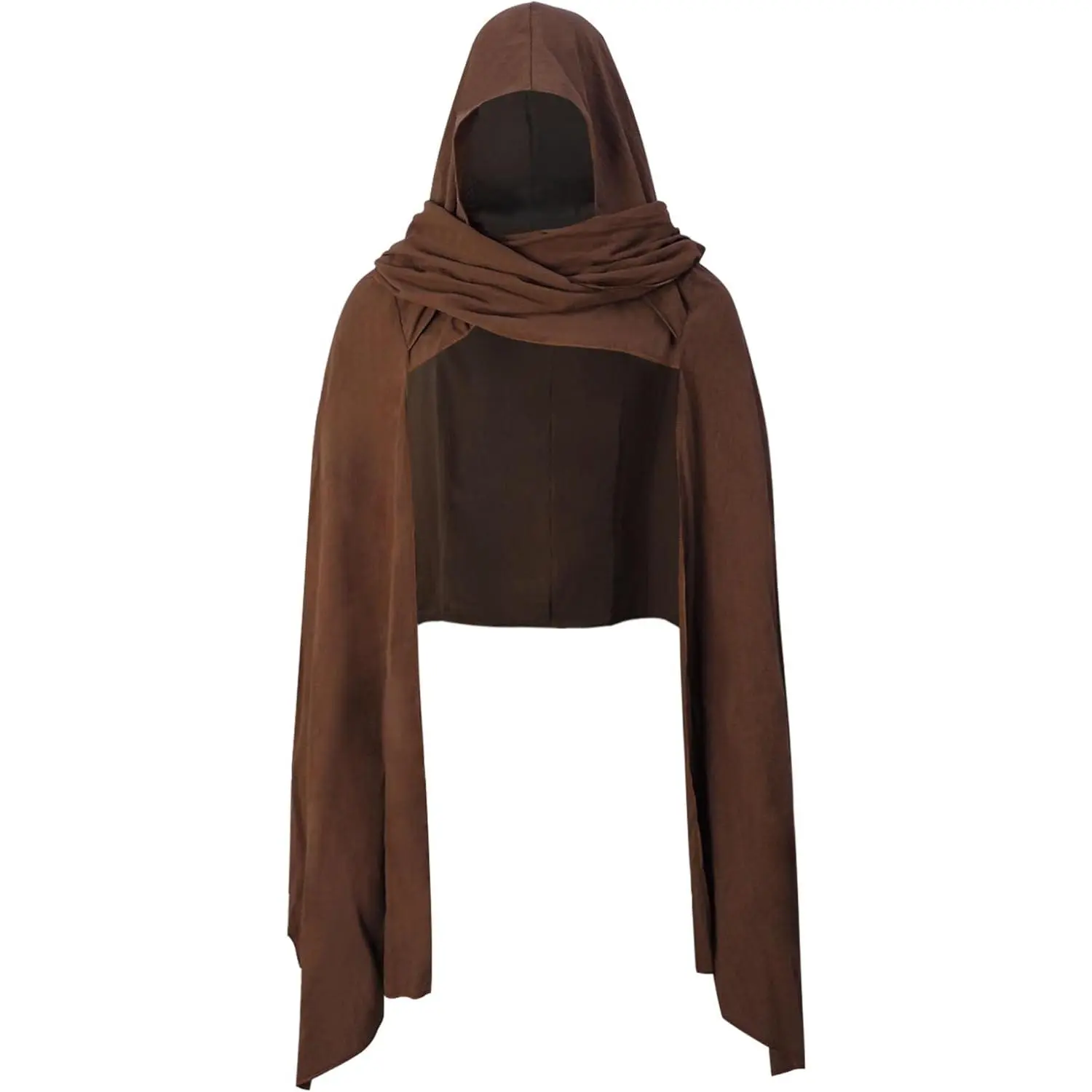 Medieval Hooded Shawl, Multifunctional Cowl Scarf, Costume Accessory for  Shaman Renaissance