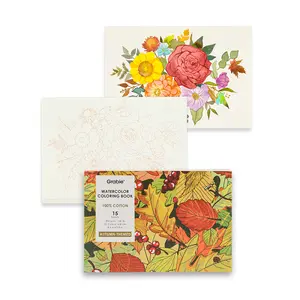 Grabie 15 Sheets 140LB Watercolor Coloring Book, art materials, HolidayHaul