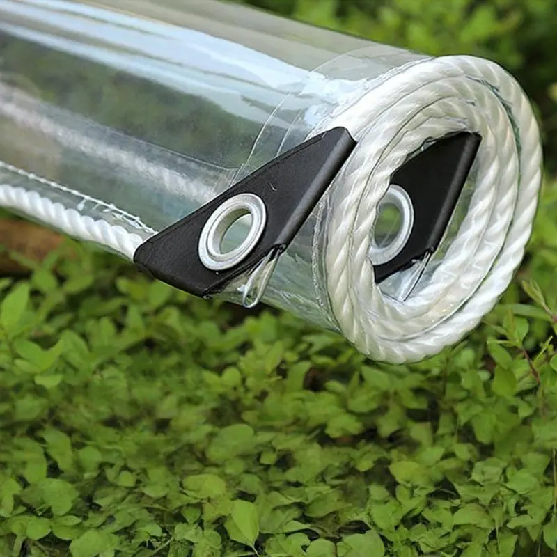 PVC Waterproof Cloth, Transparent Windproof Film for Home Decoration, Tear Proof and Durable Dustproof Cover for Garden and Car