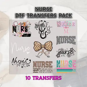 Nurse DTF Transfer, Nurse DTF Bundle, Nurses Trendy Design Dtf Prints, Ready to Press, Dtf Grab Bag, RN, Cna Transfers, Nurse Registered Dtf