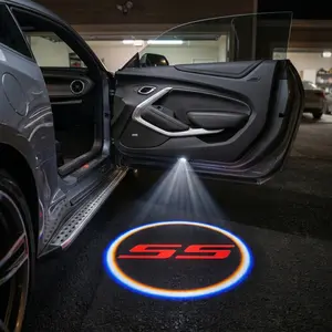 2PCS Never-Fade LED Car Door Logo Lights, Camaro Automotive Decorative Courtesy Welcome Lamps, Led Car Lights Led Car Sign