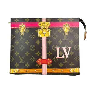 Pre-owned Louis Vuitton Leather Clutches & Wristlets Toiletry Summer Trunk Limited Edition Monogram Canvas Clutch
