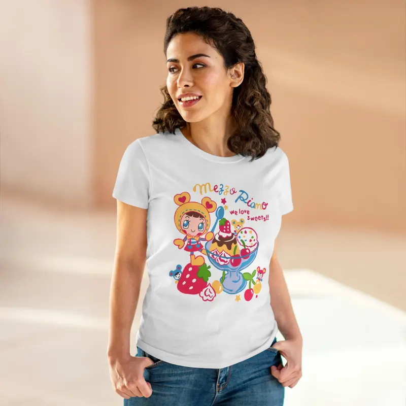Mezzo Piano Tee - Sanrio Jojifuku Kawaicore Tshirt - Cutecore