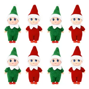 2024 Christmas Baby Elf Plush Doll Ornaments, Festive Home Decorating Supplies, Kids' Gift for Christmas Party & 2025 New Year Celebrations