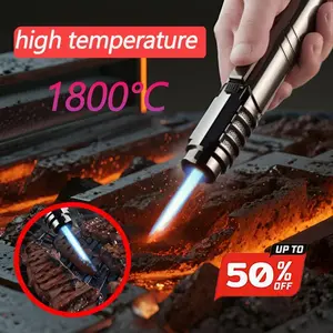 1800℃ High-Power Flame Igniter, Suitable For Outdoor Barbecues And Welding Tools. Gift Box Packaging  (Butane Gas Not Included)
