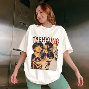 Vintage V s Shirt, V Kim Taehyung Kpop Merch, Retro 90s Shirt, Gifts For Fan