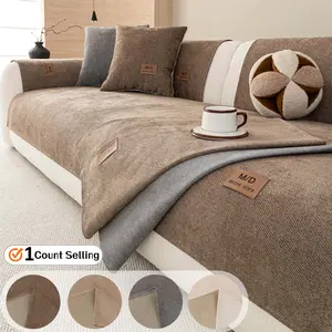 Solid colour thick Couch Cover for Dogs and Cats, Non Slip Sofa Seat Protector Pad, Soft Pet Friendly Furniture Cover, Washable Living Room Couch Cover, Multiple Colors for 1/2/3/4 Seater Sofa, Sofa Slipcover, Removable Washable Covers.