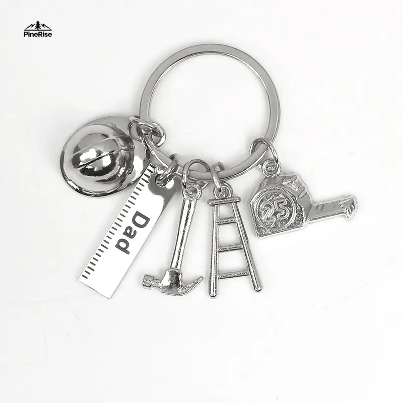PineRise Miniature Wrench-Form Metal Keychain, Adjustable Smooth Surface Imitation Wrench Charm with Solid Structure, Durable Compact Lightweight Bag Accessory, Ideal Party & Father's Day Gift for Male Outdoor Enthusiasts